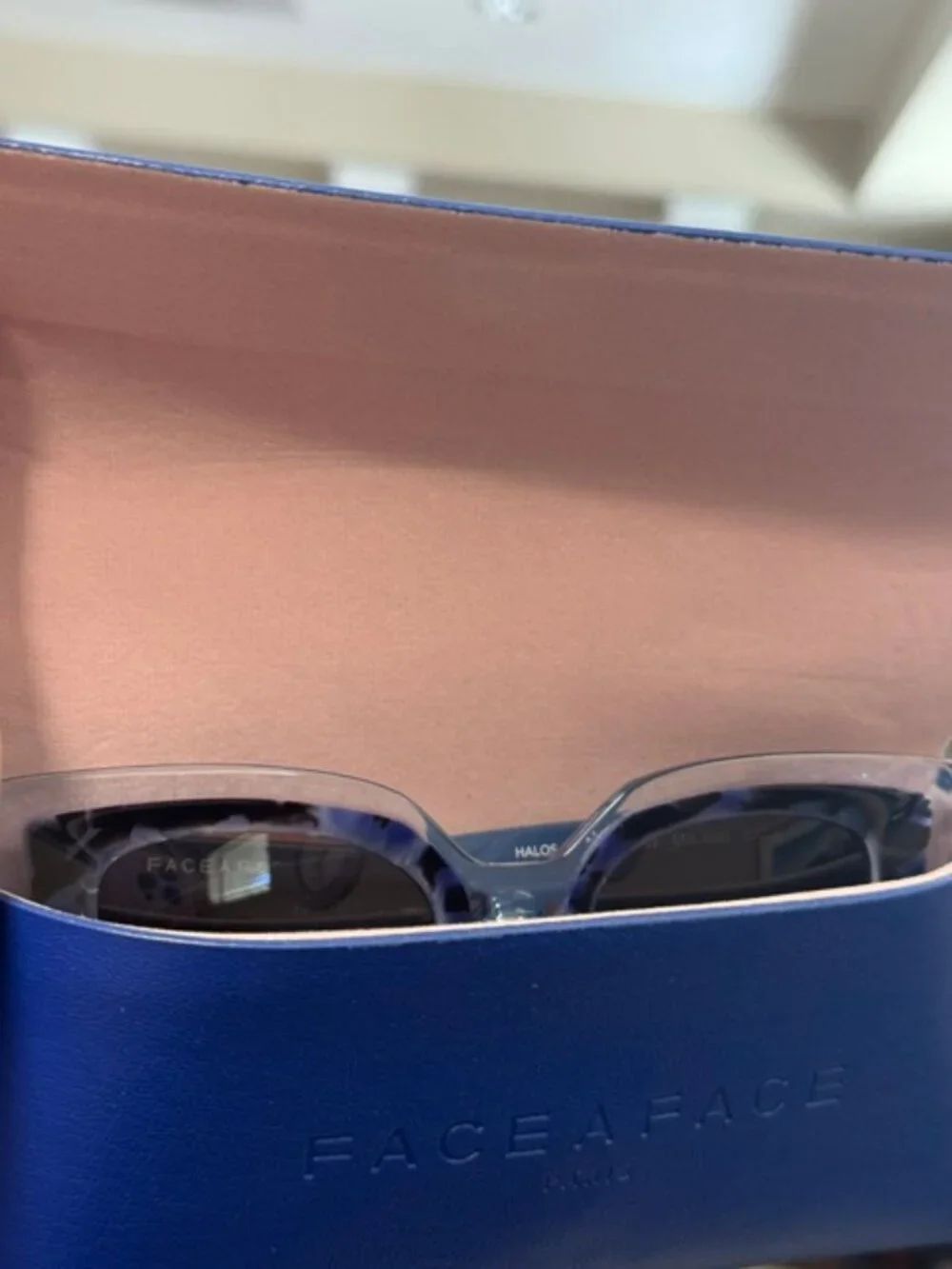 Face à Face Halos 1 Sunglasses Blue Crystal, 47-22-145 NWT/Case - Free Shipping!